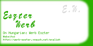 eszter werb business card